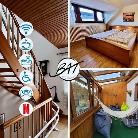 Bat Solutions Trier-euren - Alles Was Ein Nicht Bietet - 10 Min Zur Altstadt - 98 Qm Scheune Fuer 9 Personen Mit Sternenhimmel, Wintergarten, Grill Und Kino - Barrierefrei Dank Lift & Auffahrt
